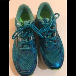 Brooks Ravenna 7 Womens Size 7.5 Running Shoes Turquoise Blue 1202081B409